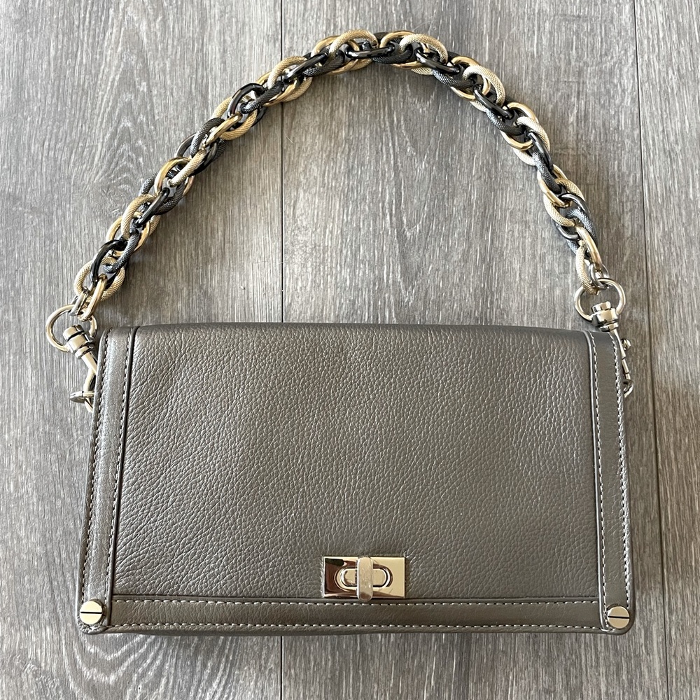 Grey and Gold Clutch